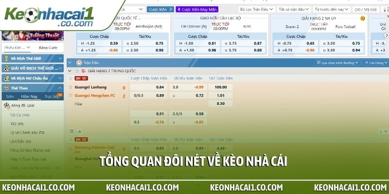 Tổng quan đôi nét về kèo nhà cái